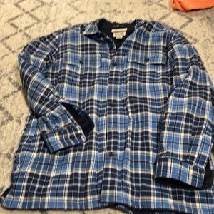 LLBean Mens fleece Lined flannel